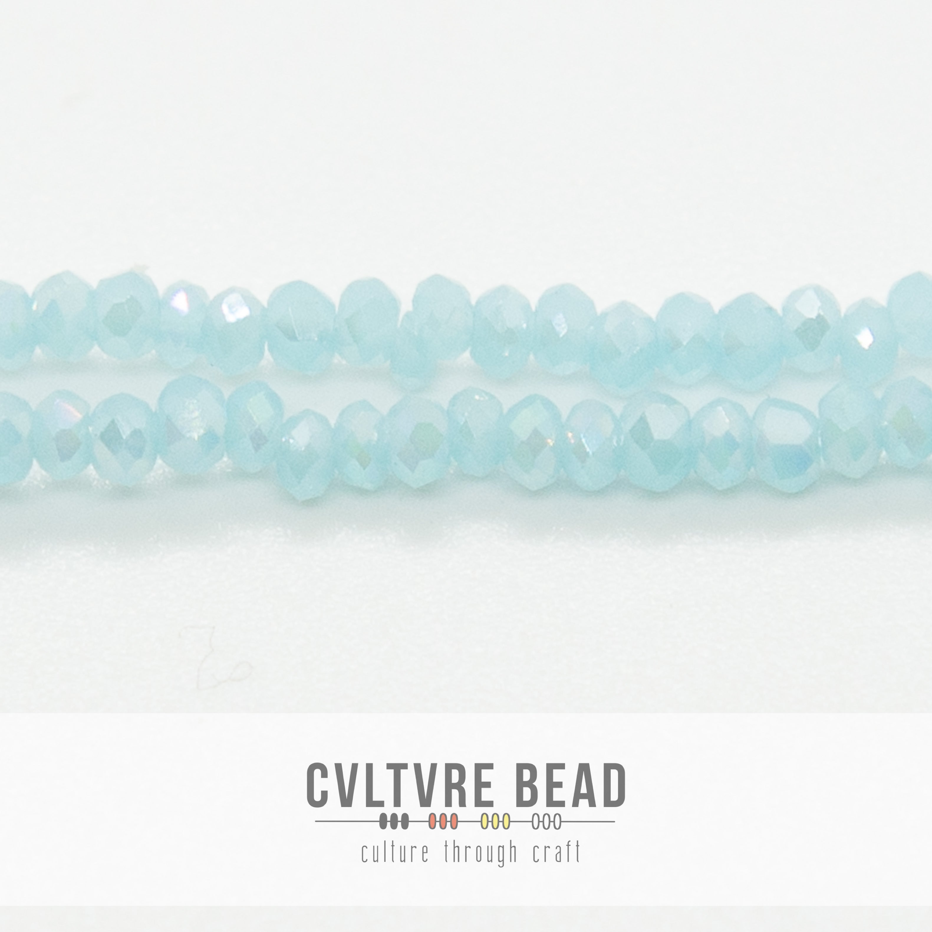 Crystal Lane Rondelle - 1.5x2.5mm - Opaque Blue AB